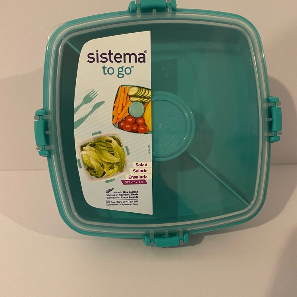 stem To Go Salad Container - Teal